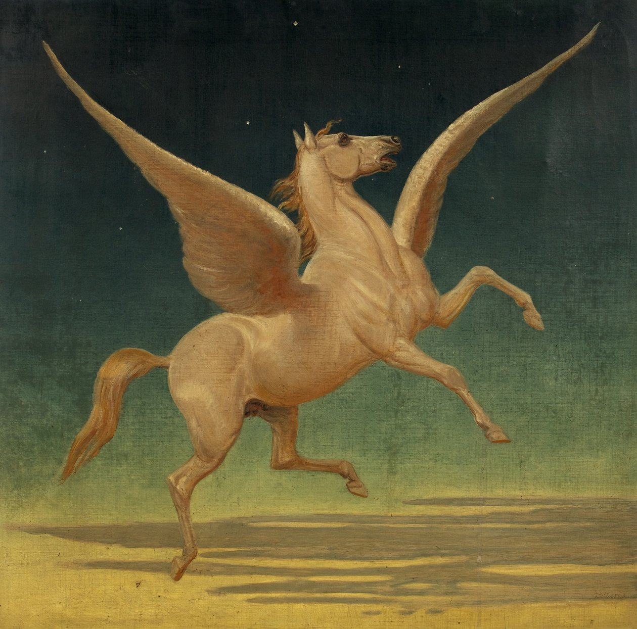 Pegasus (olje på lerret) av Leonard Cattermole