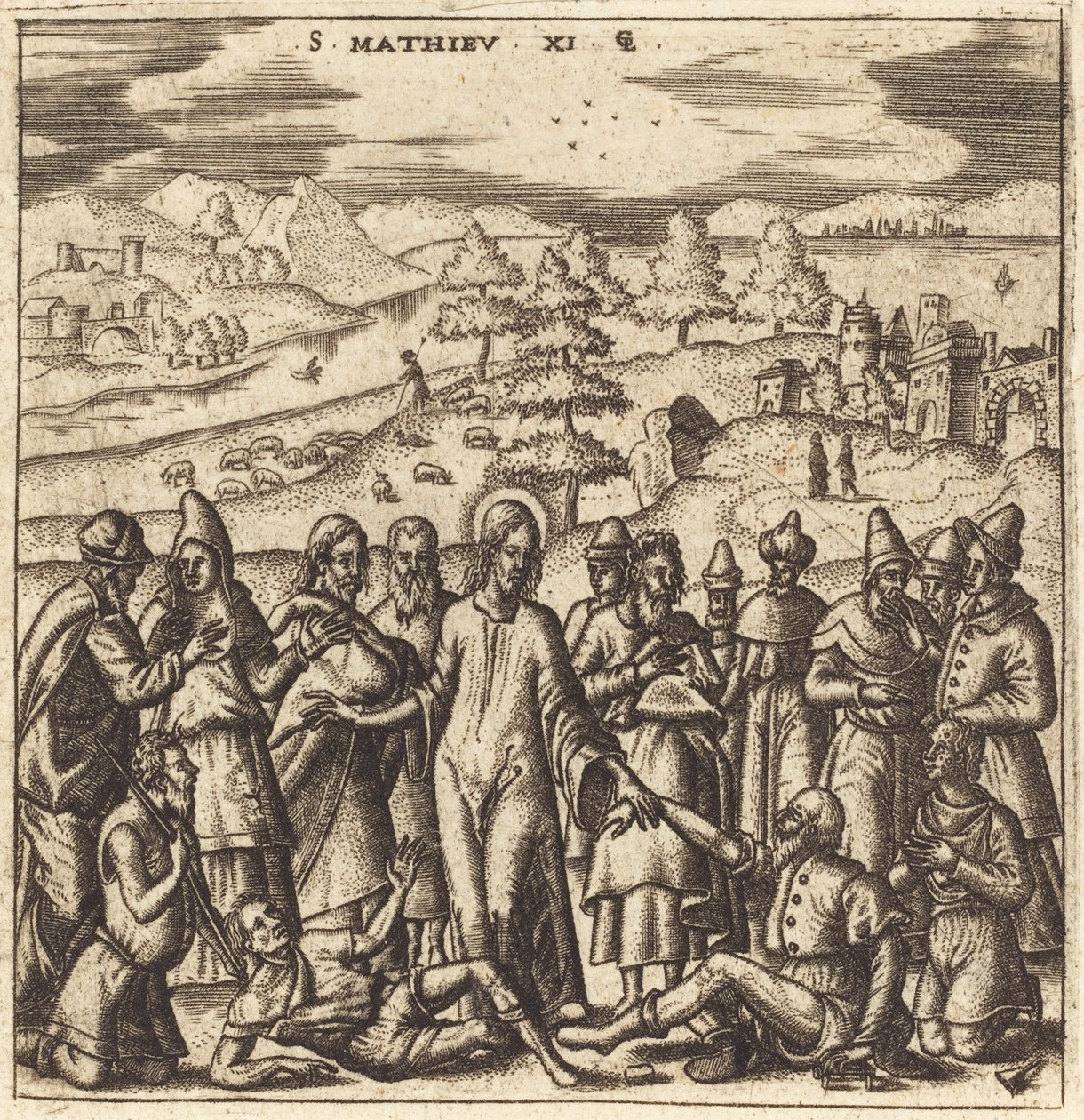 Kristus helbreder de syke av Leonard Gaultier