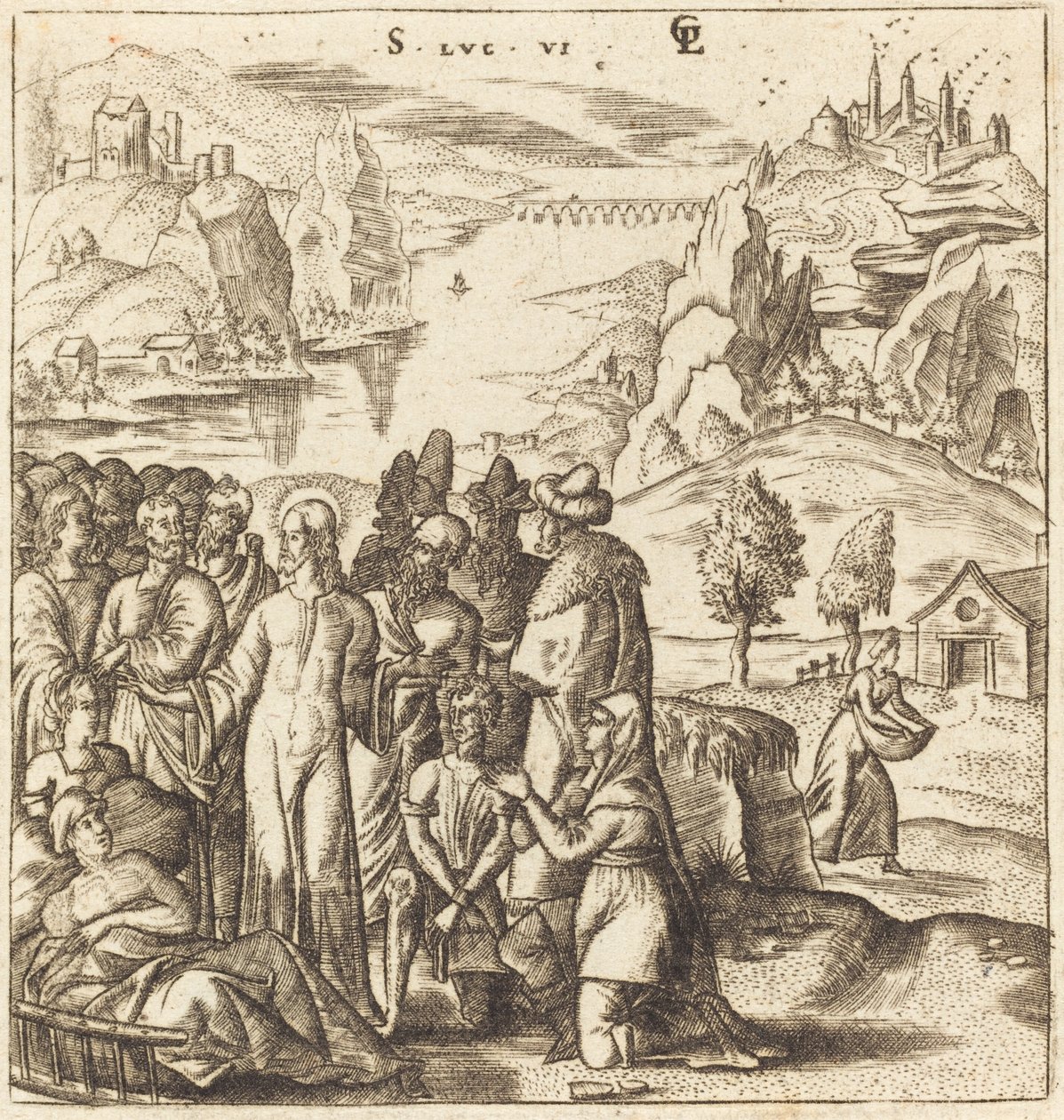 Kristus helbreder de syke av Leonard Gaultier