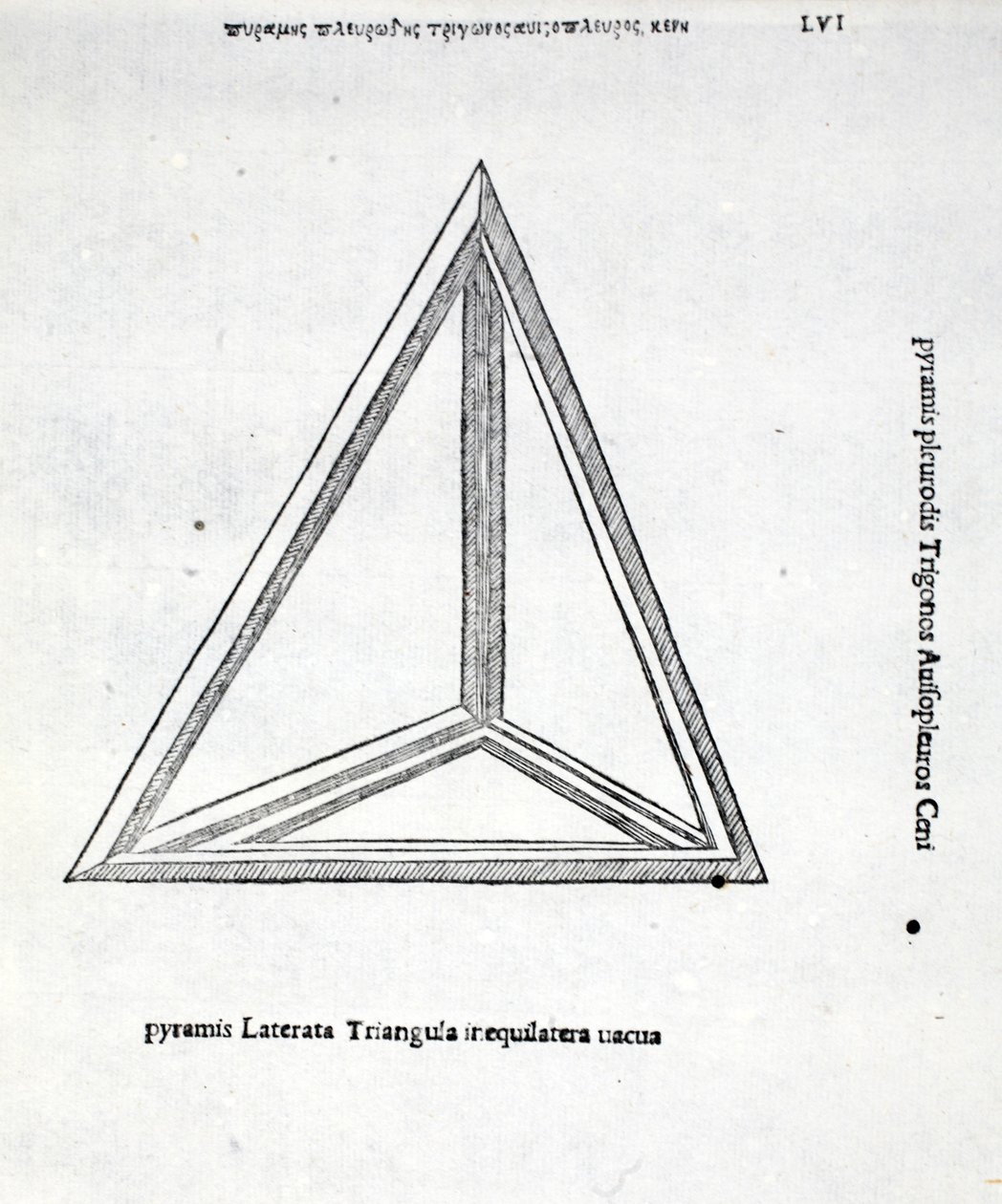En tom rektangulær pyramide, illustrasjon fra 