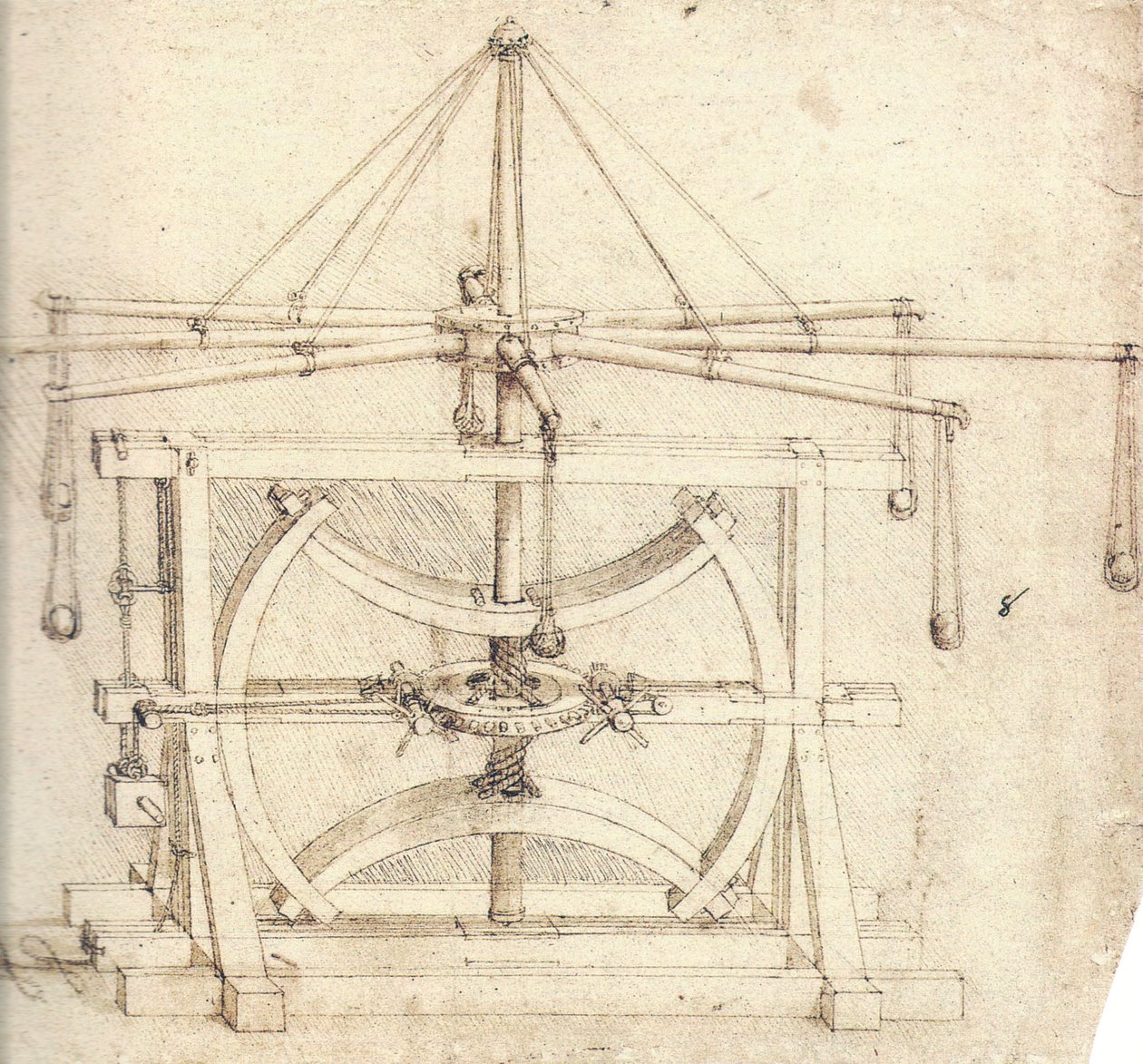 Svinghjul (mekanisk) av Leonardo da Vinci