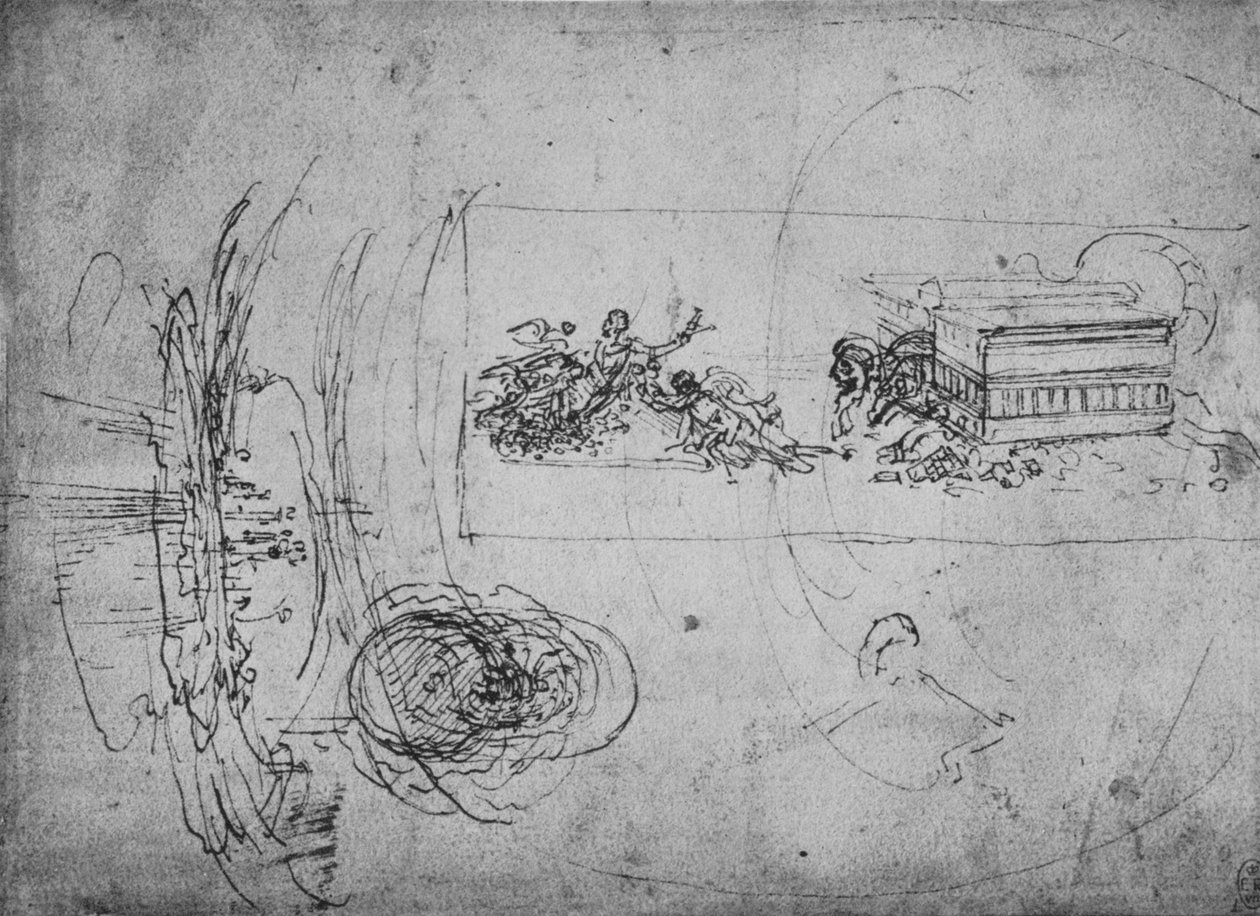 Allegorisk representasjon, c1480 1945 av Leonardo da Vinci