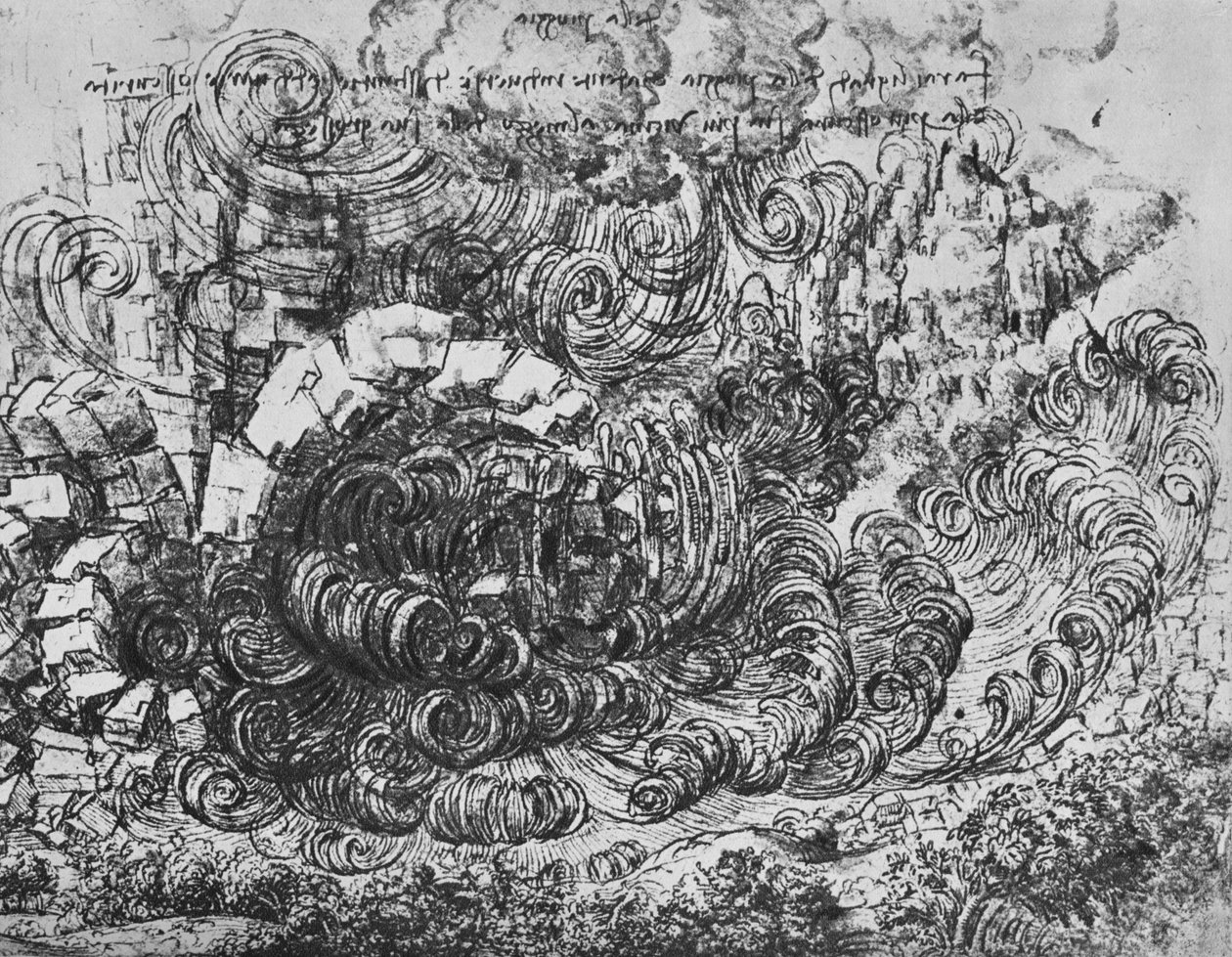 Deluge, c1480 1945 av Leonardo da Vinci