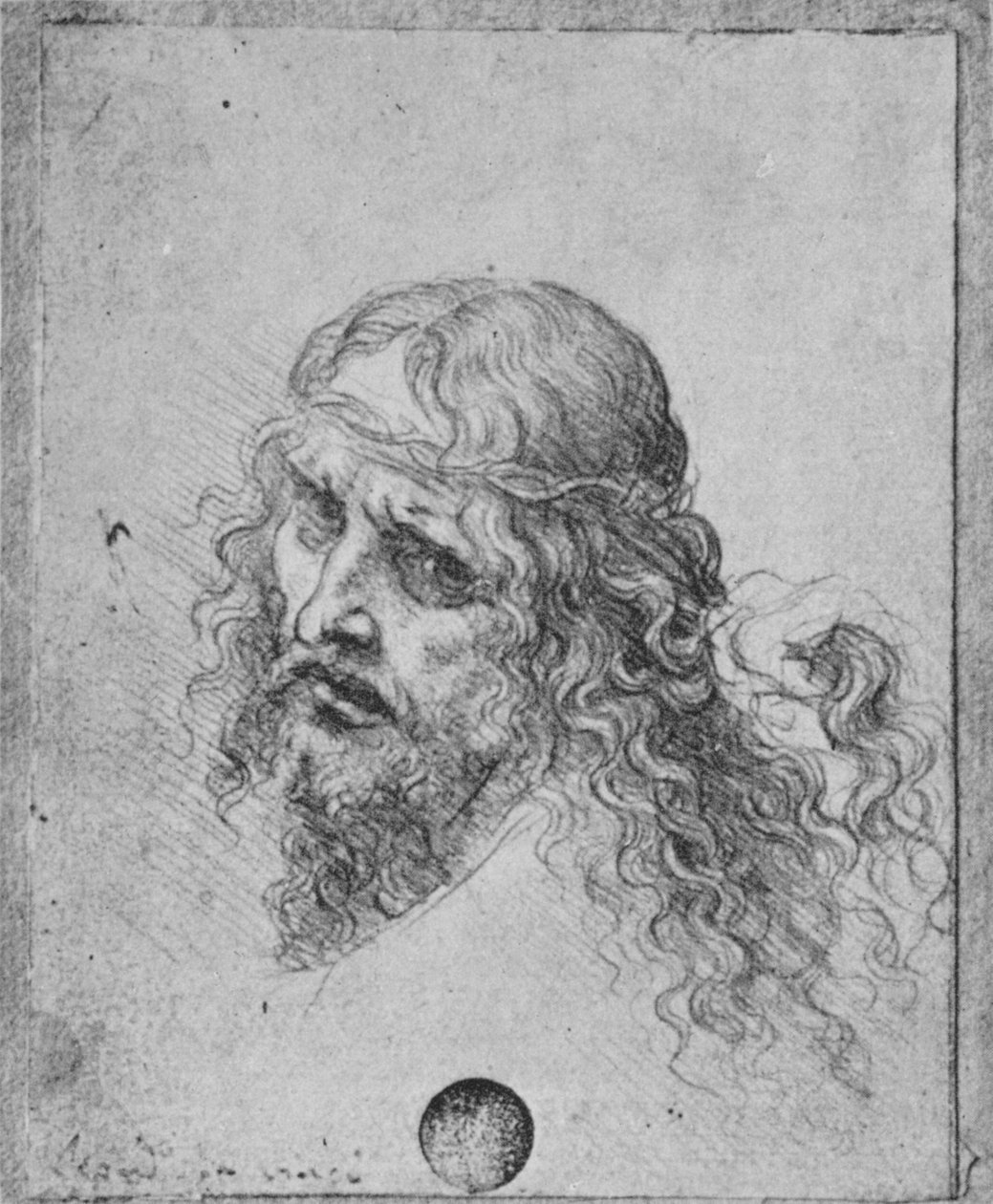 Kristi hode, c1480 1945 av Leonardo da Vinci