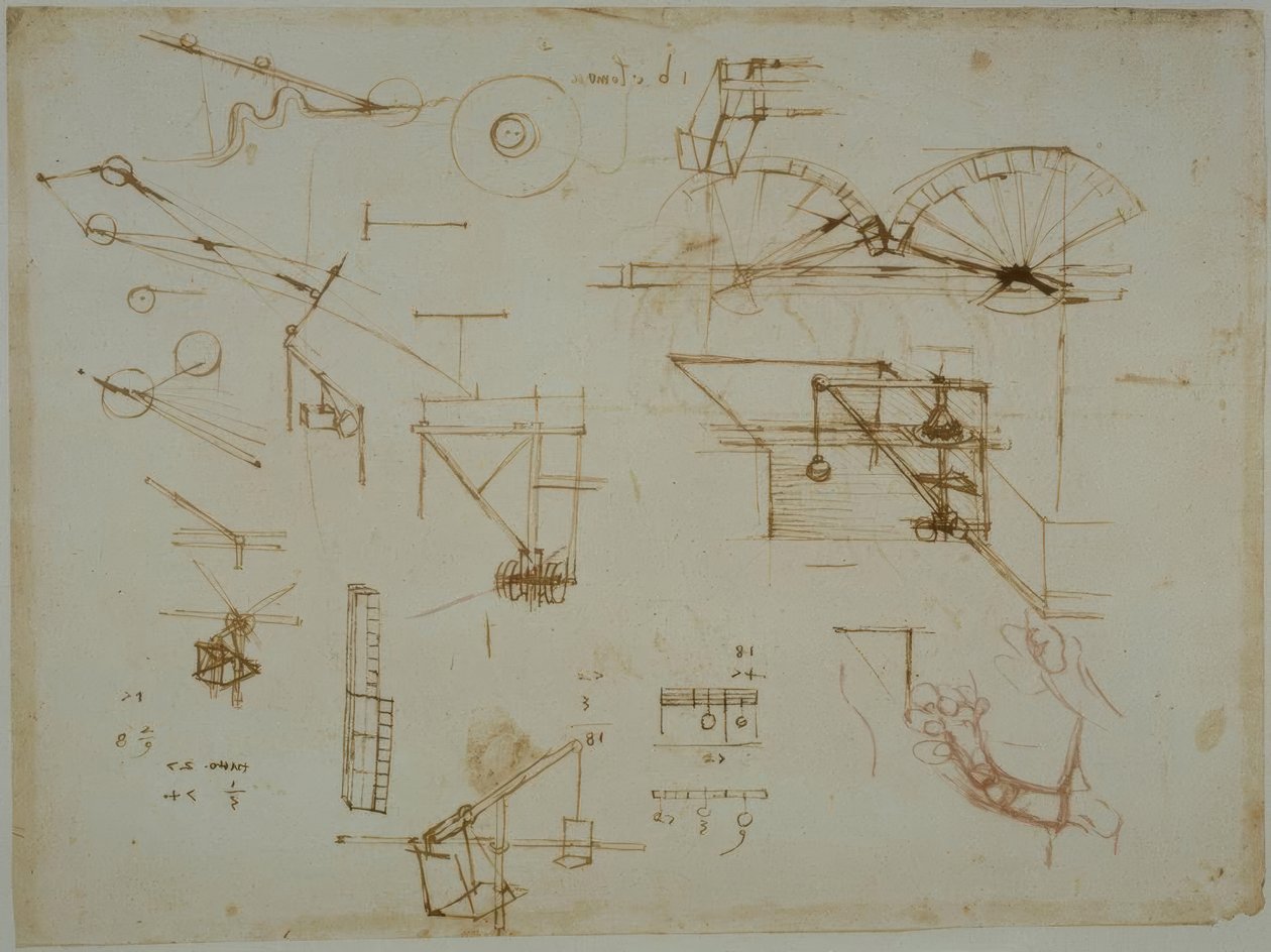Mekaniske studier av Leonardo da Vinci