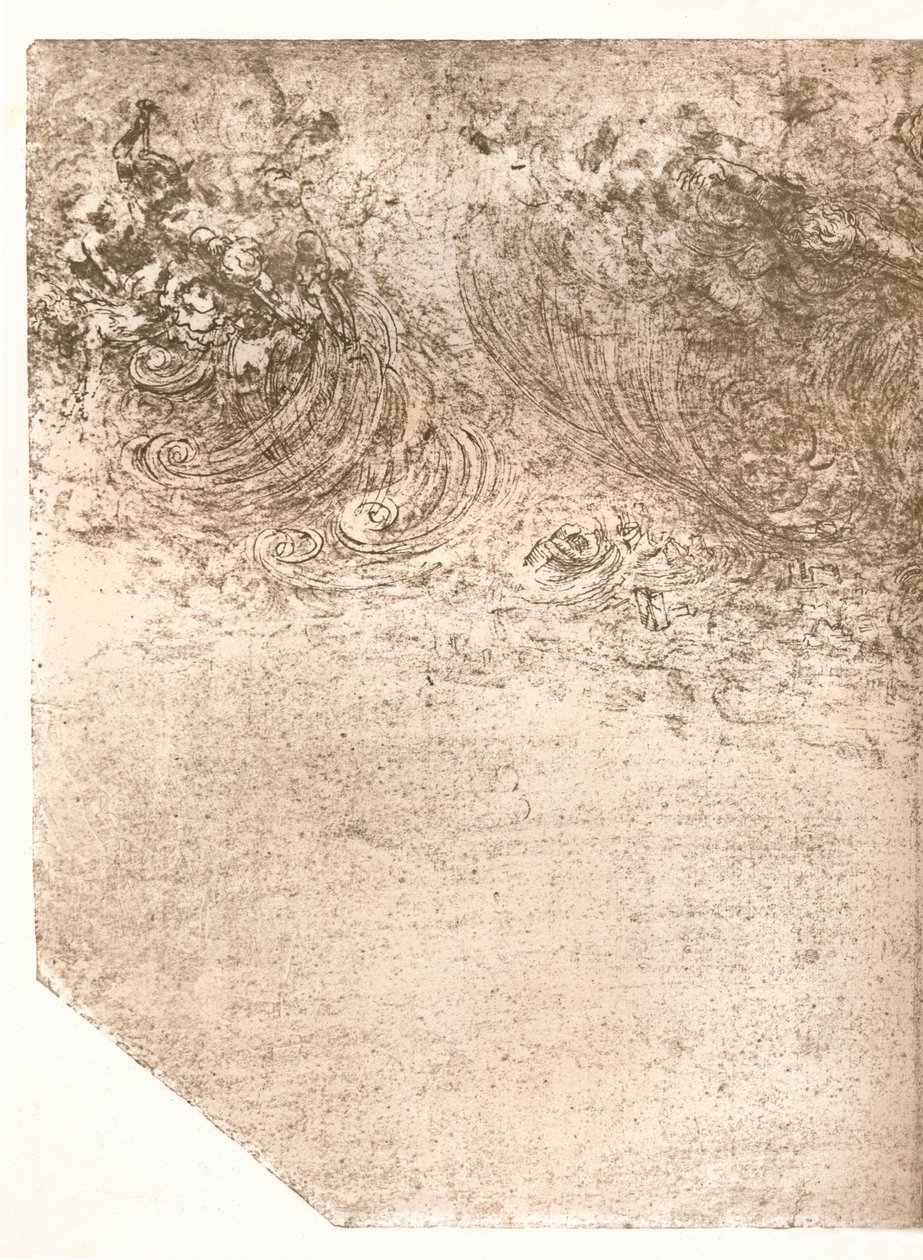 Representasjon av et uvær, c1472-c1519 1883. av Leonardo da Vinci