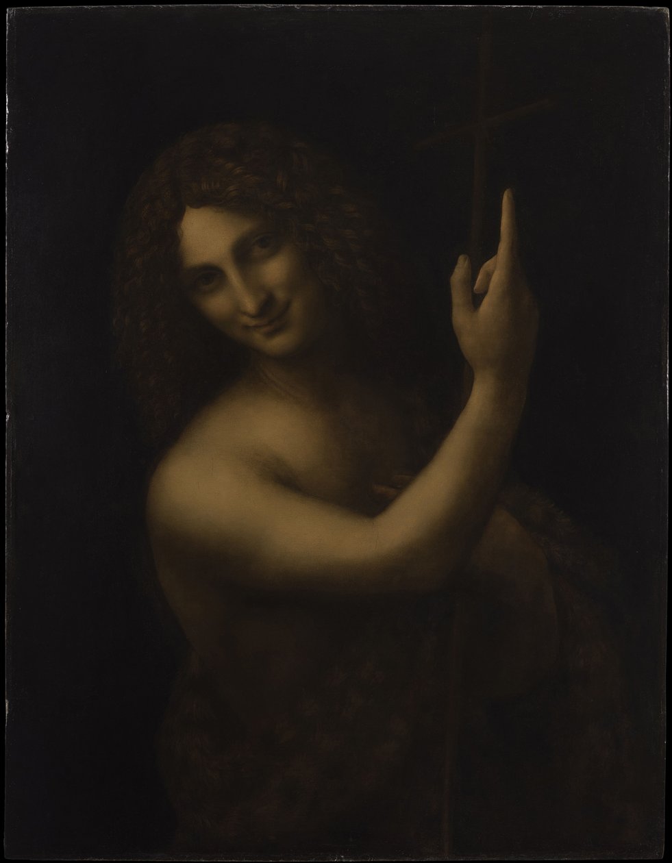 Døperen Johannes, 1513-1516. av Leonardo da Vinci