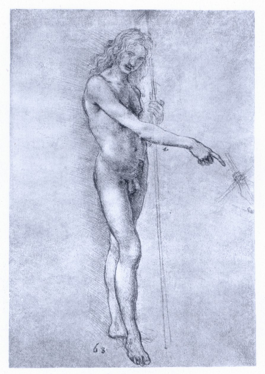 Døperen Johannes, c1478. av Leonardo da Vinci