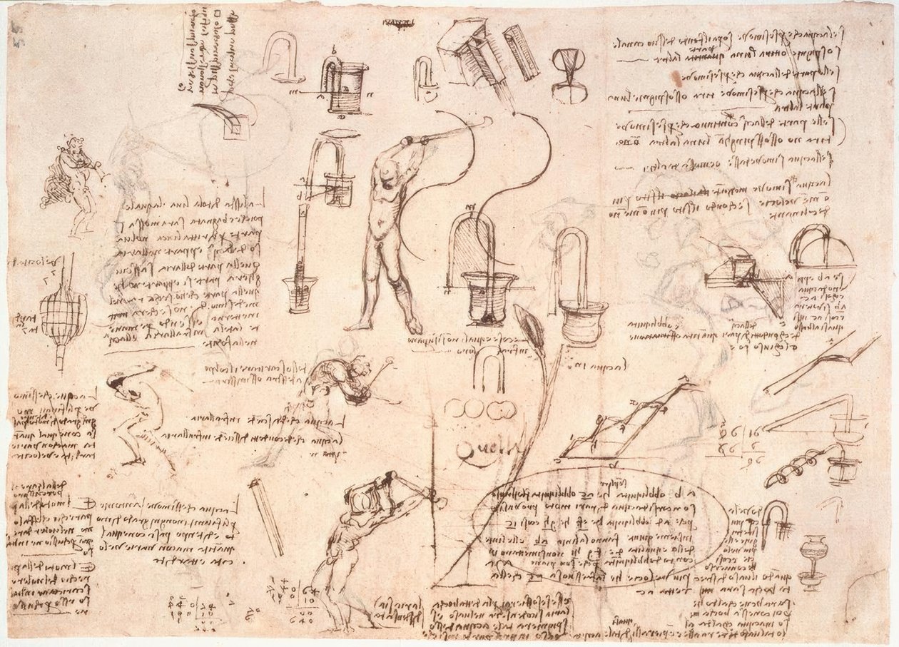 Studier av strømmen av vann i rør ... av Leonardo da Vinci