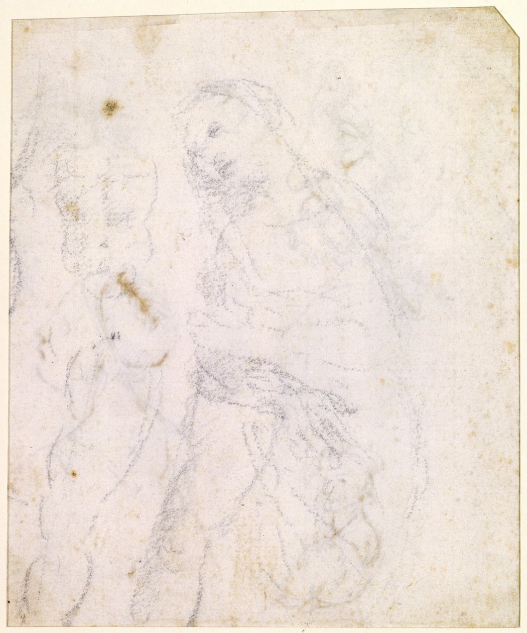 Studie av en Madonna [verso] av Leonardo da Vinci