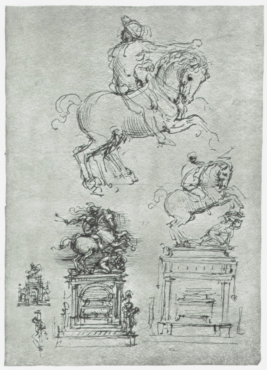 Trivulzio-monumentet, c1511 av Leonardo da Vinci