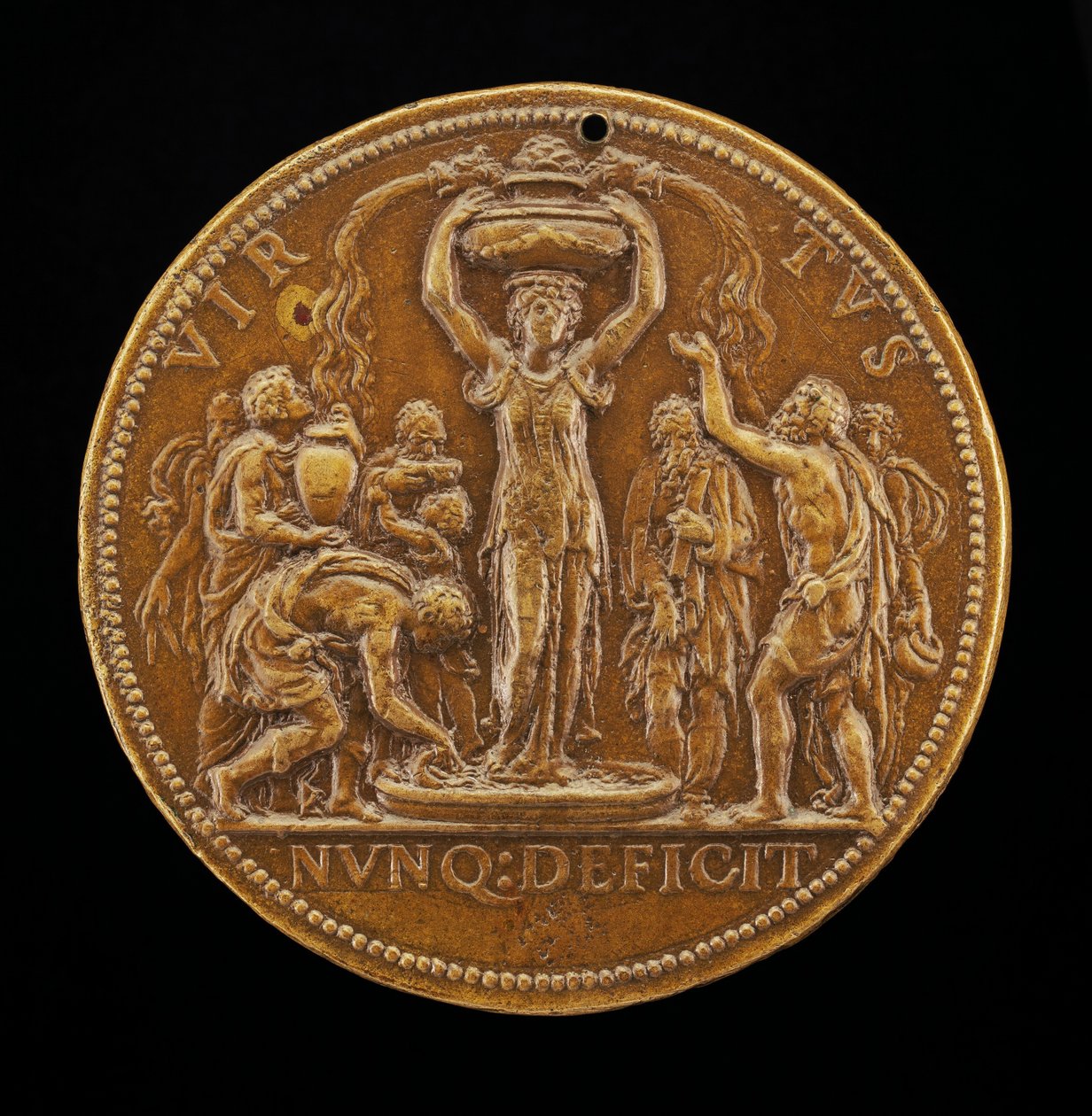 Vitenskapens fontene [revers]. av Leone Leoni
