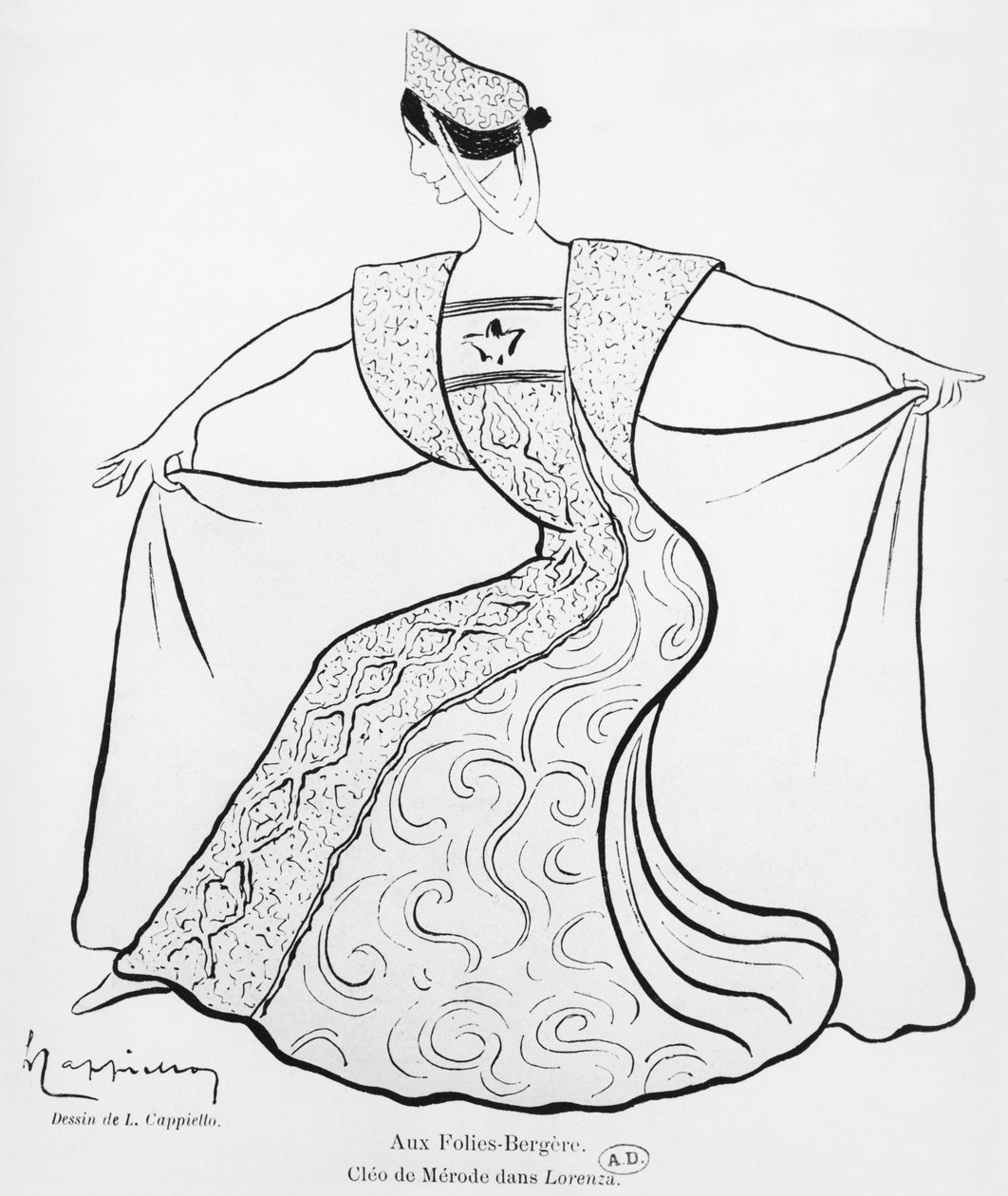 Cleo de Merode i ballettpantomimen 