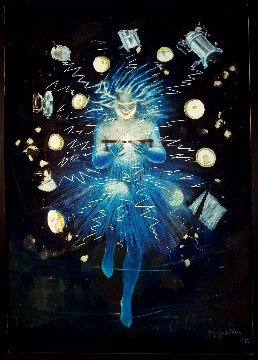 Utkast til plakat for et elektrisk apparat av Leonetto Cappiello