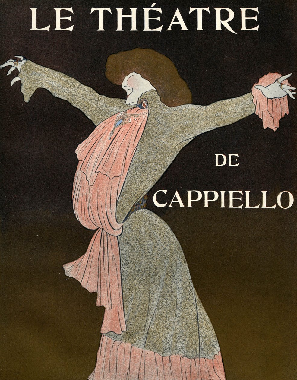 Forside av magasinet "Le Theatre". av Leonetto Cappiello