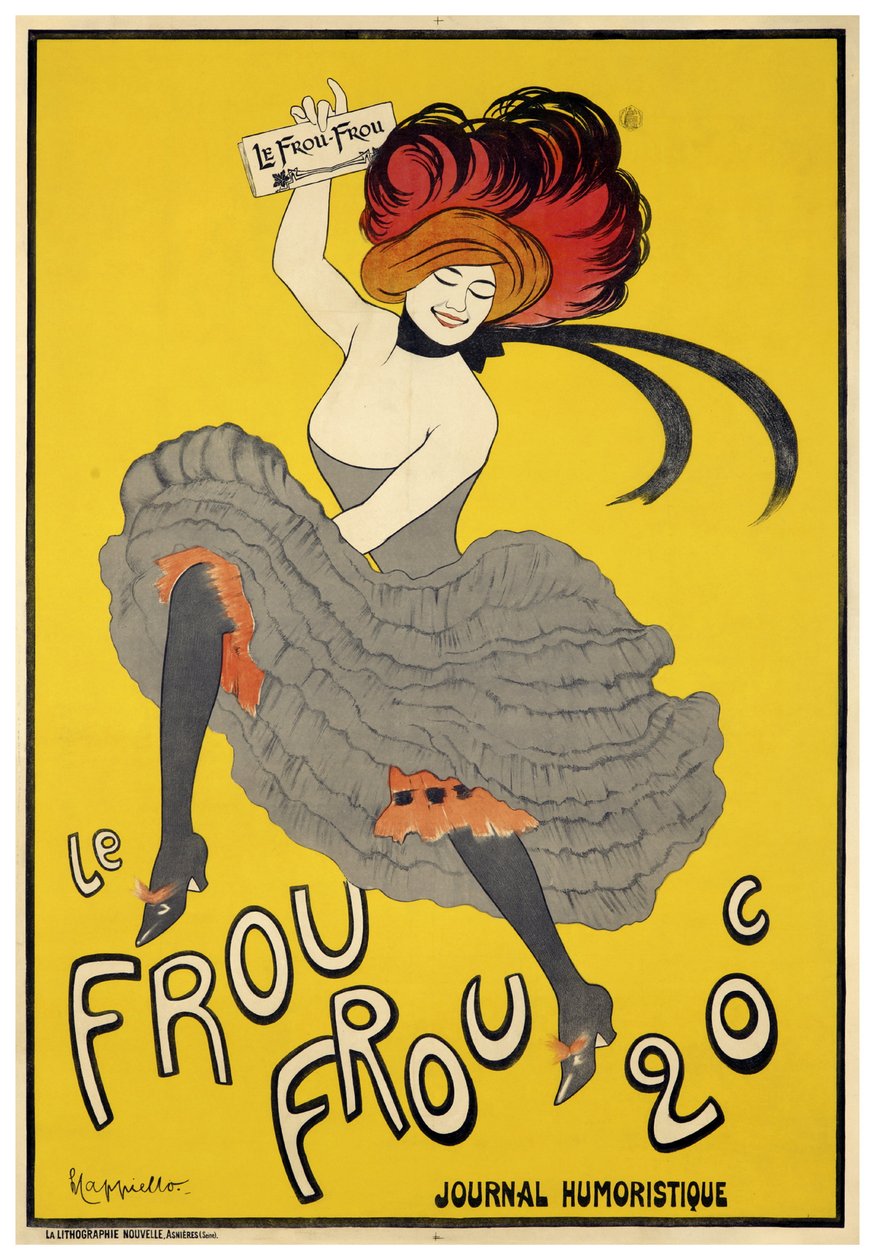 Le Frou-Frou (1899) åpningsnummer av Leonetto Cappiello