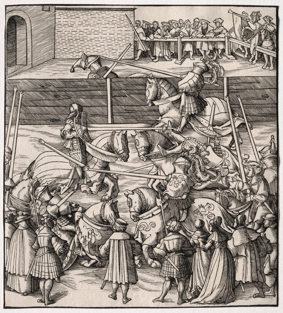 Kunsten å løpe og vippe, 1513-1518. av Leonhard Beck