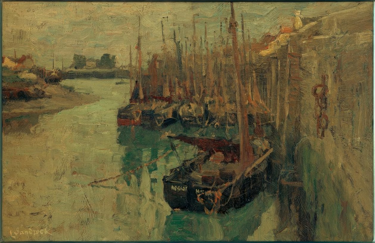 Nieuport fiskehavn av Leonhard Sandrock