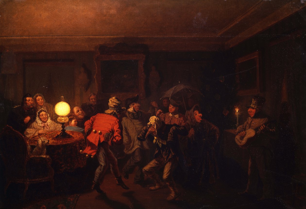Mummerne, 1873. av Leonid Ivanovich Solomatkin