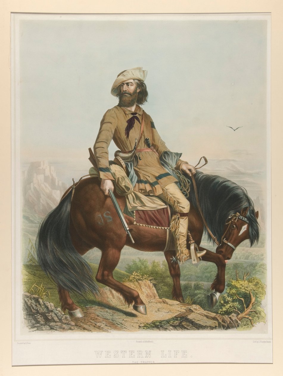 Western Life, The Trapper av Leopold Grozelier