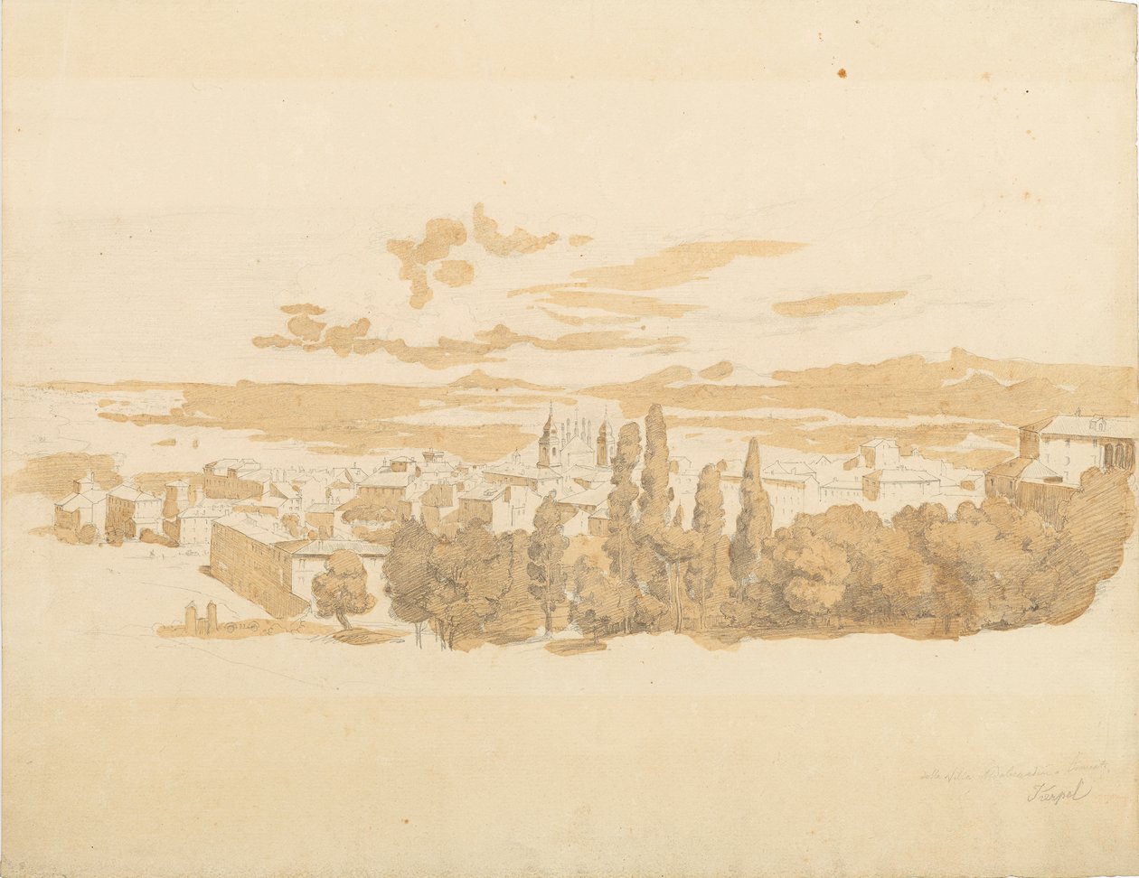 Utsikt over Frascati av Leopold Kerpel