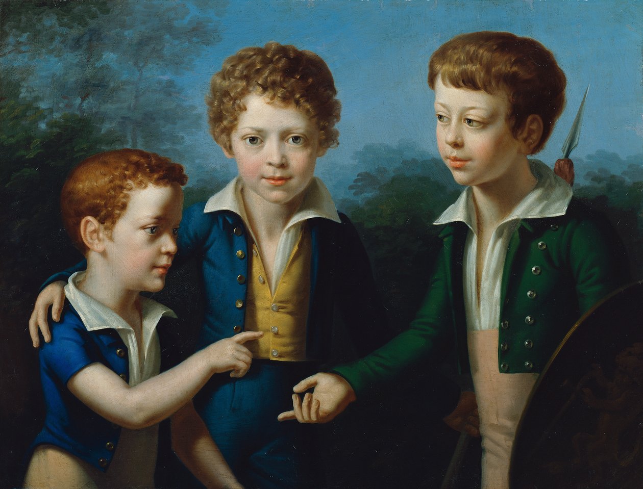 Albert, Moritz og Leopold von Neuwall av Leopold Kupelwieser