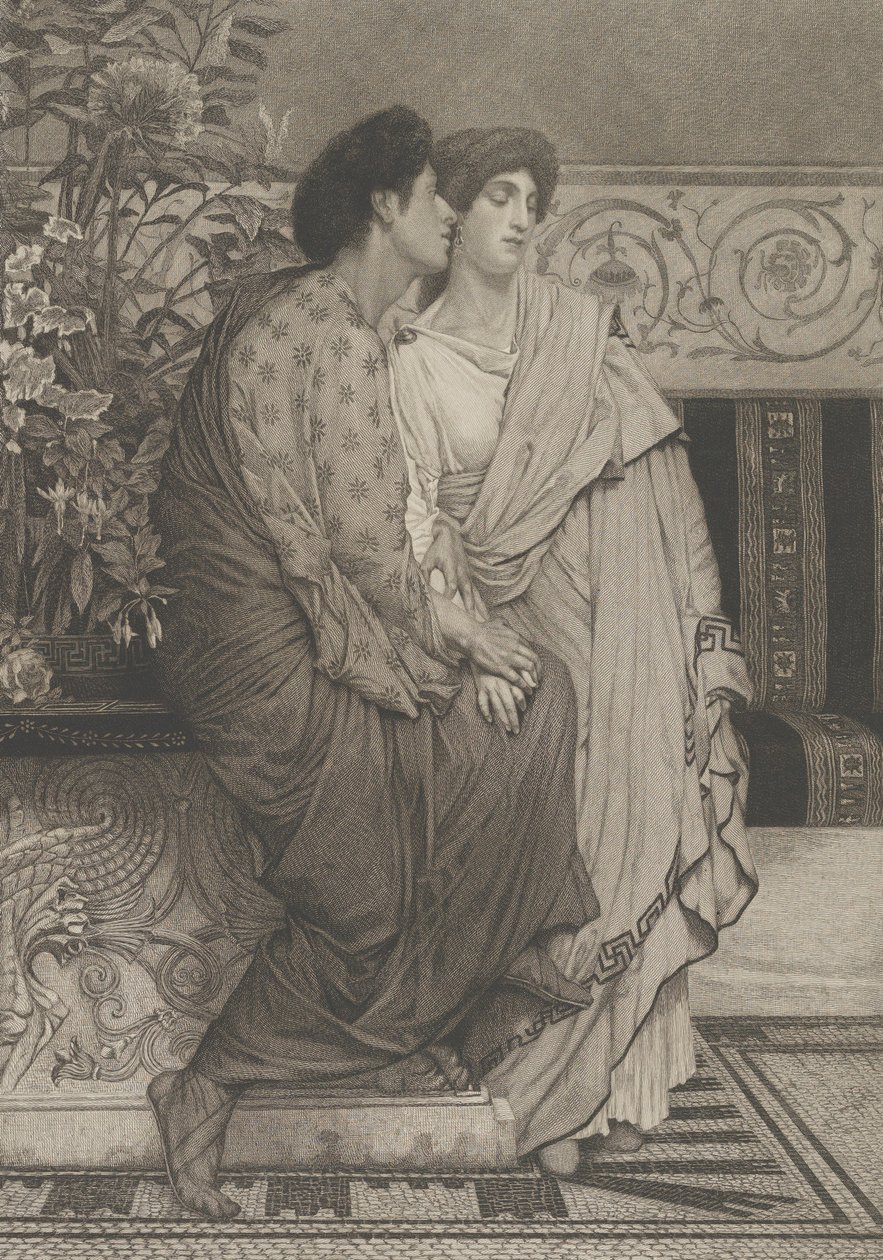 The First Whisper of Love, 1876. av Leopold Lowenstam