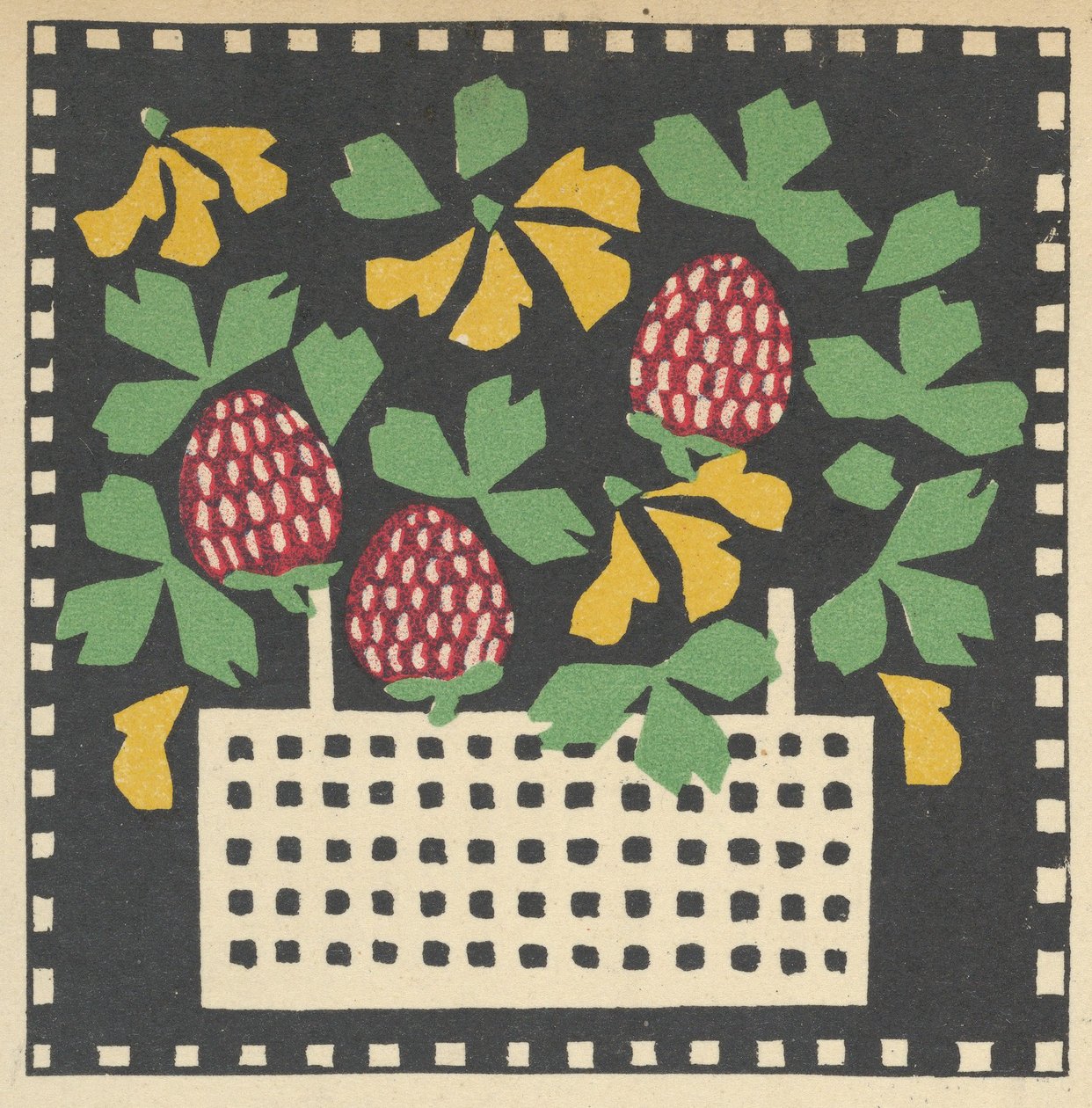 Kurv med blomster, 1907. av Leopoldine Kolbe