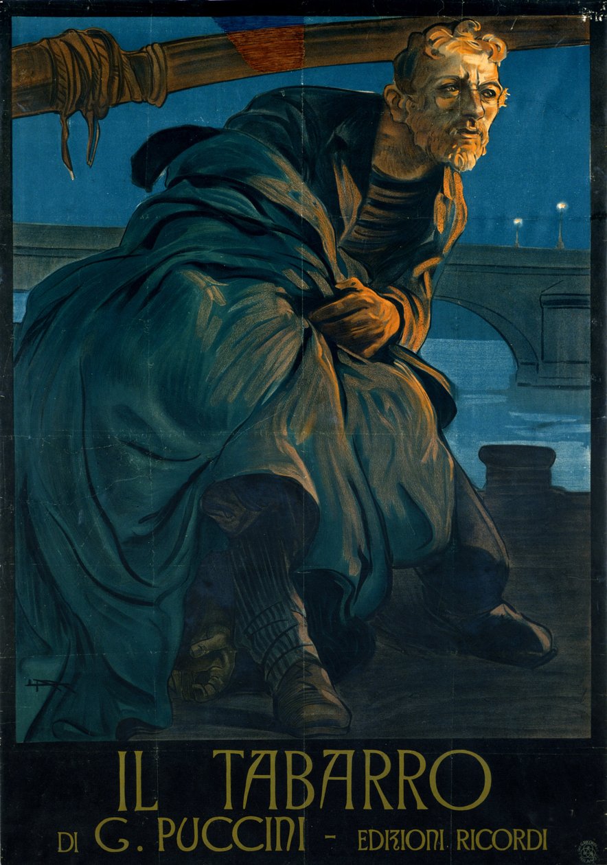 Opera Il tabarro av Giacomo Puccini av Leopoldo Metlicovitz