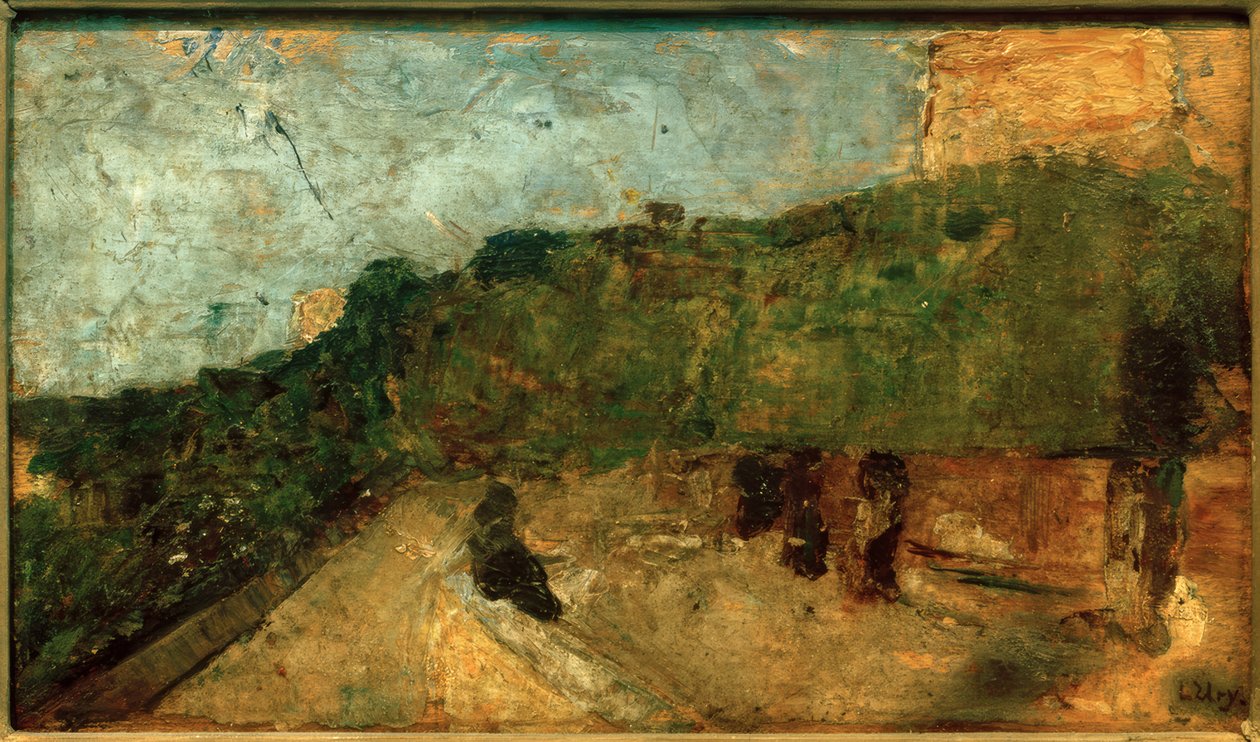 Høy sti i Roma (italiensk landskap) av Lesser Ury