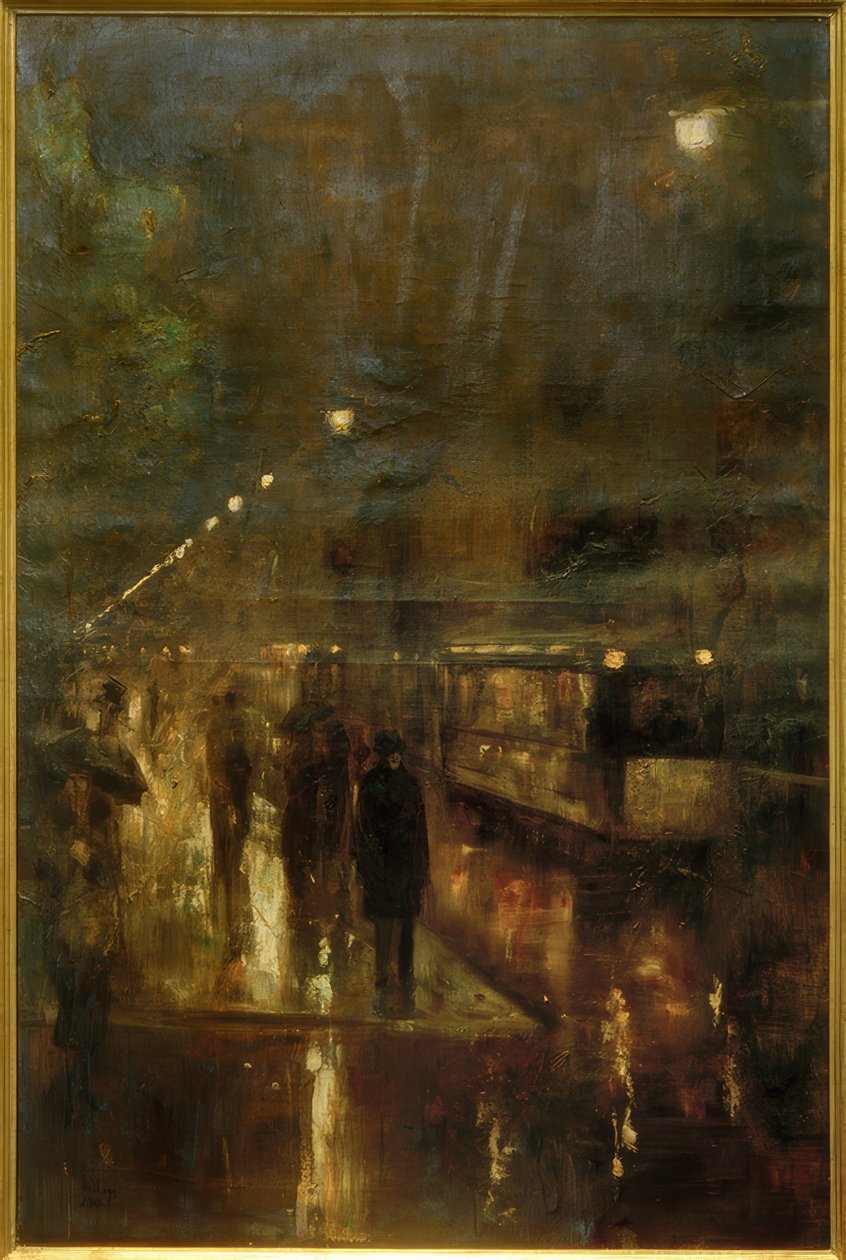 Nocturnal Berlin (Nollendorfplatz) av Lesser Ury