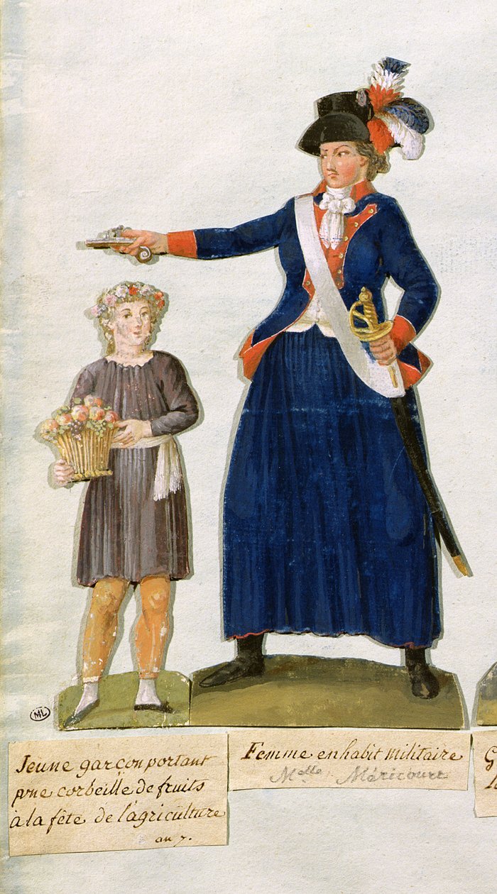 Theroigne de Mericourt (1762-1817) (detalj av 247710) av Lesueur Brothers