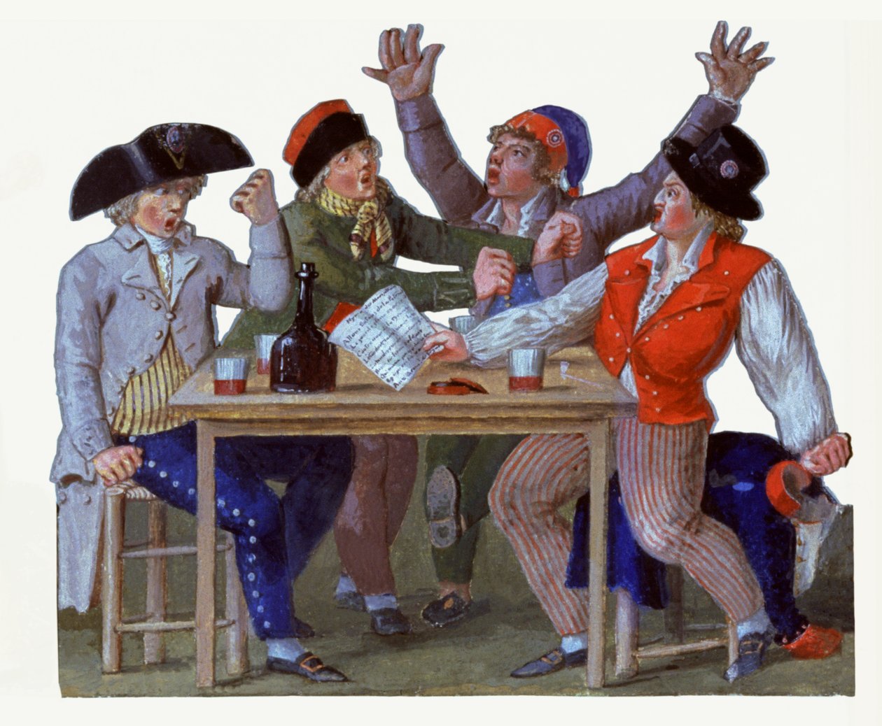 Marseillaise. 1700-tallet (gouache) av Lesueur Brothers