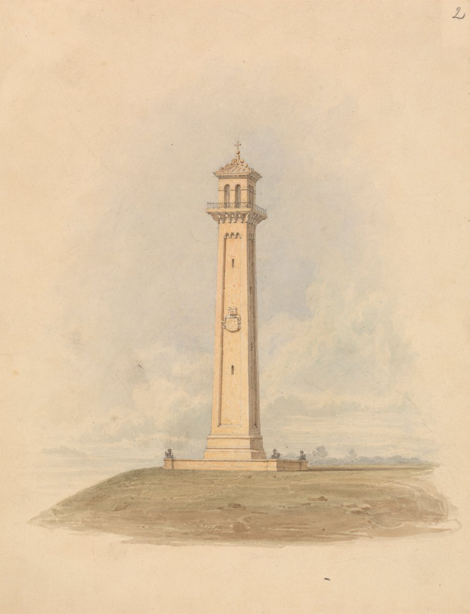 Design for et monument av Lewis Vulliamy
