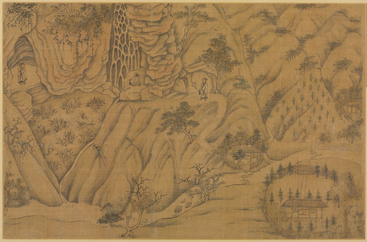 Bo i Longmian ("Sleeping Dragon")-fjellene av Li Gonglin