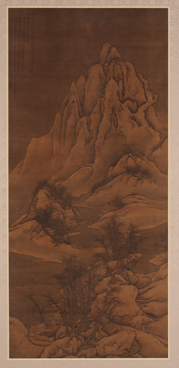 Snølandskap etter Guo Xi, Qing-dynastiet, 1702. av Li Yin