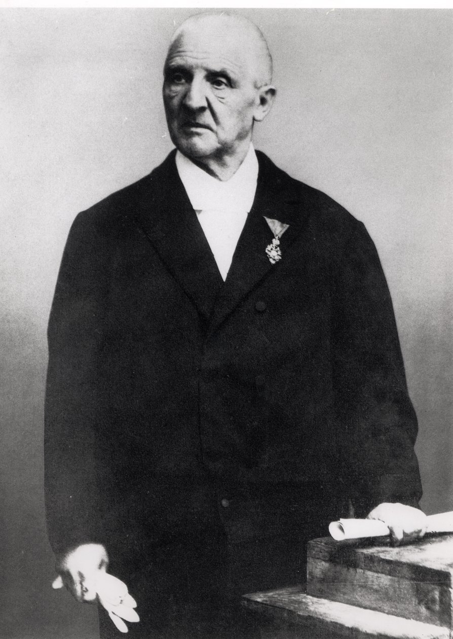 Anton Bruckner (1824-96) (s/hvitt-bilde) av Unbekannt Unbekannt