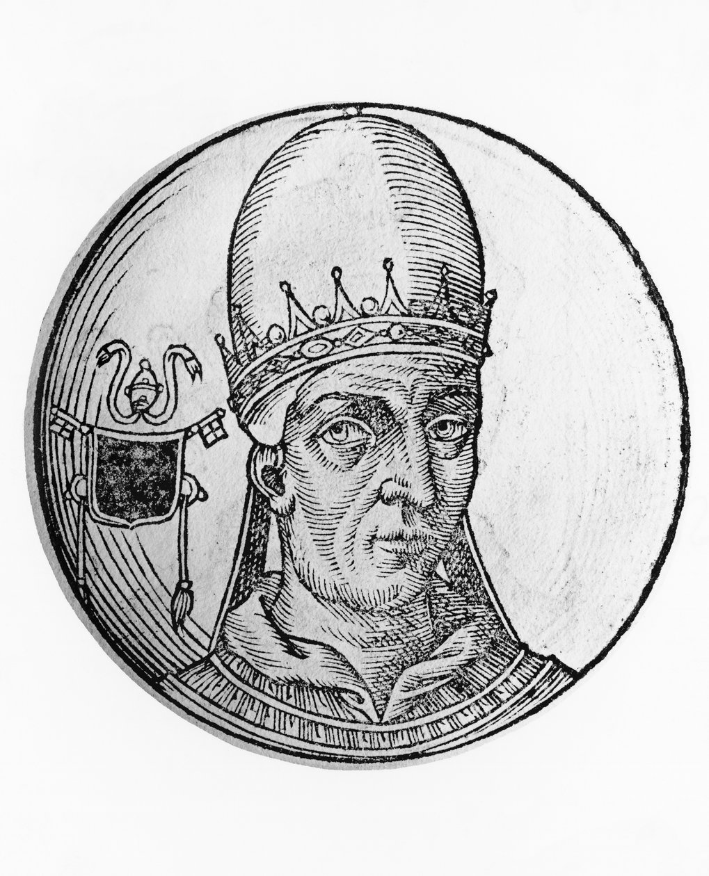 Portrett av Johannes VIII (820-882) av Unbekannt Unbekannt