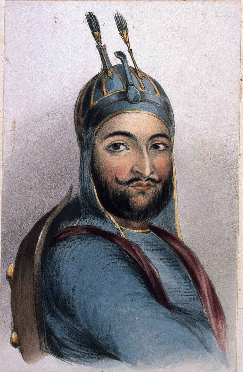 Muhammad Akbar Khan, 1842 av Lieutenant Vincent Eyre