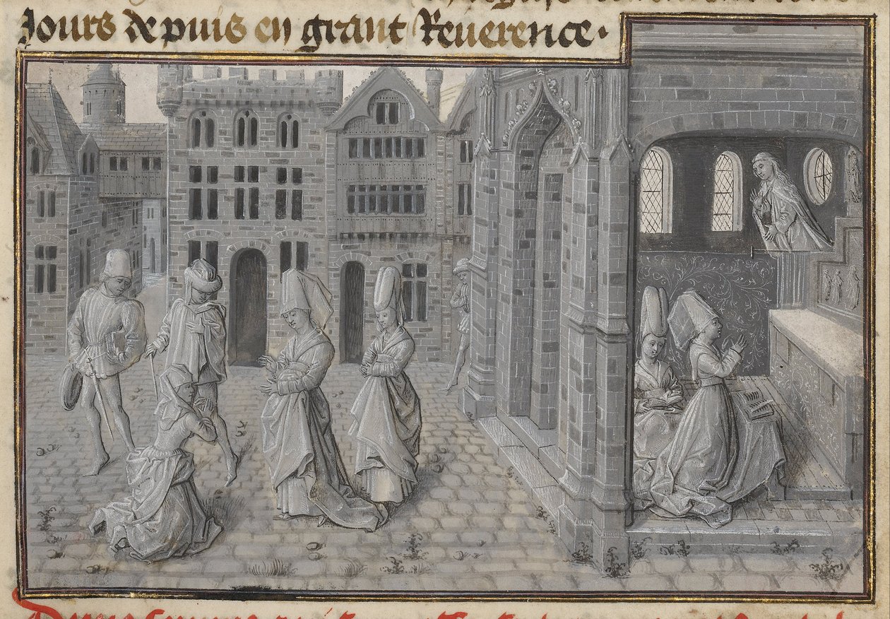 Miracle of the Adulterous Womans Omvendelse av Lieven van Lathem