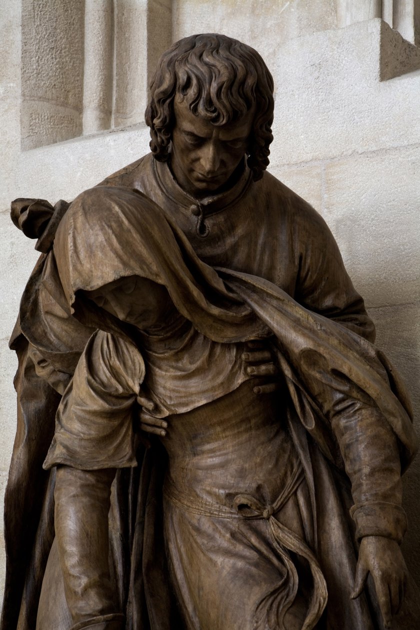 The Swoon of the Virgin, 1531 (se også 279615 og 279616) (valnøtt) av Ligier Richier