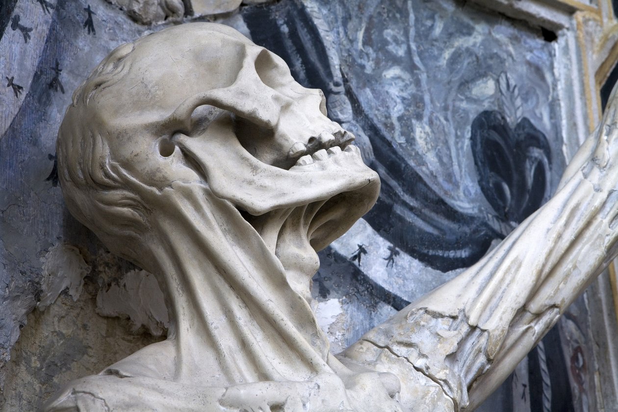 Flayed, eller The Skjelette, detalj av Ligier Richier
