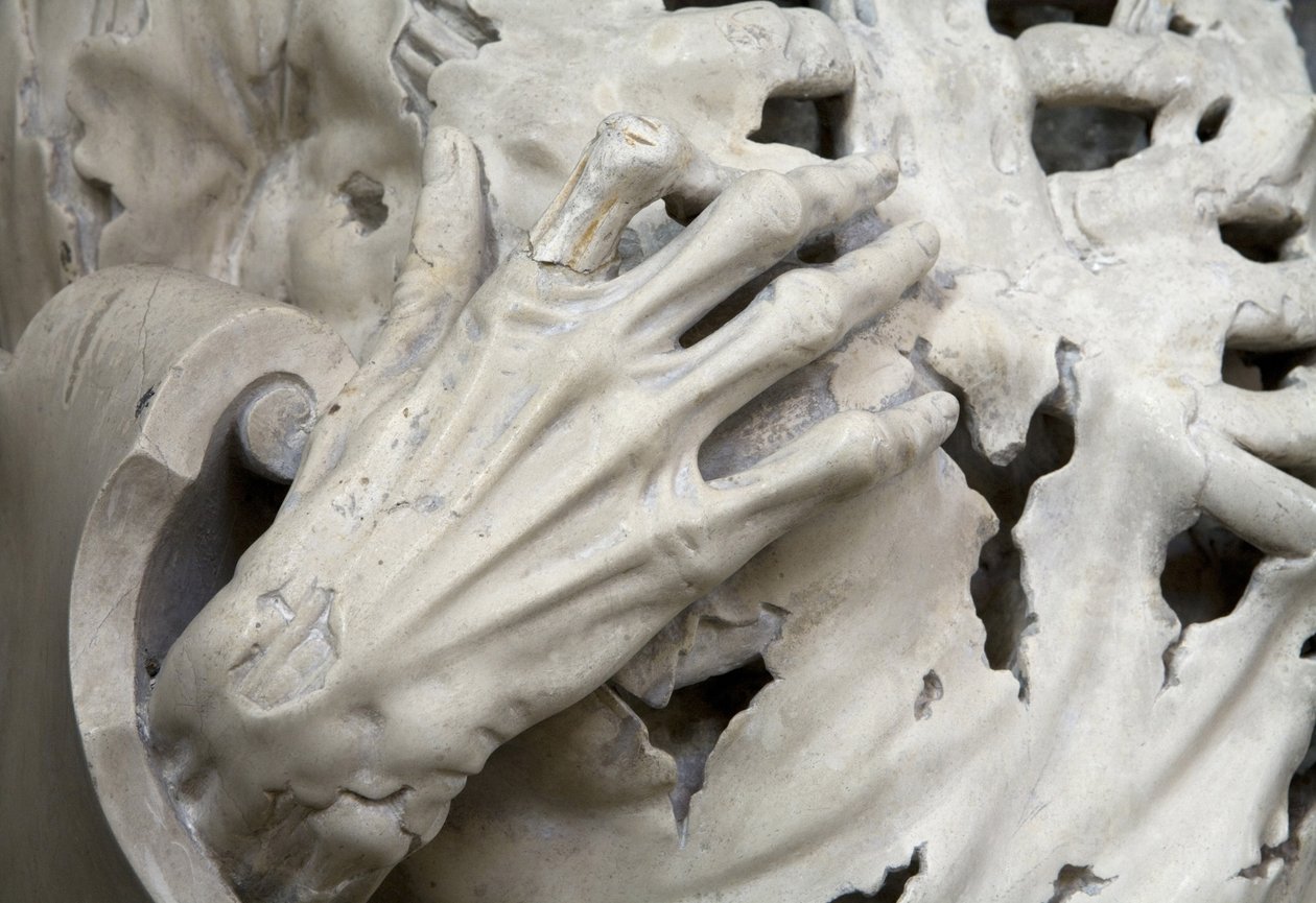 Flayed, eller The Skjelette, detalj av Ligier Richier