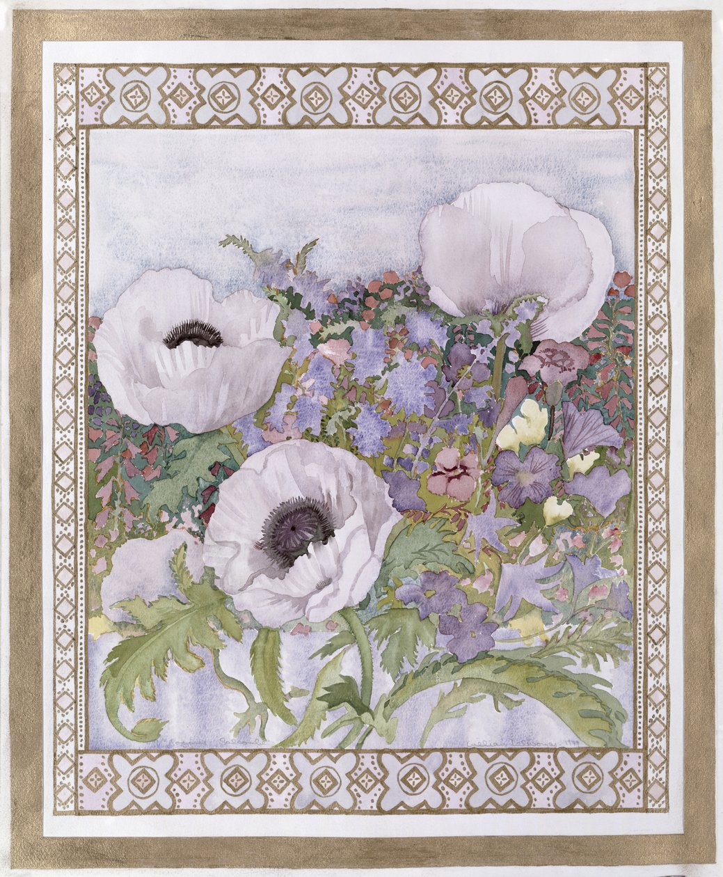 Salcombe valmuer av Lillian Delevoryas