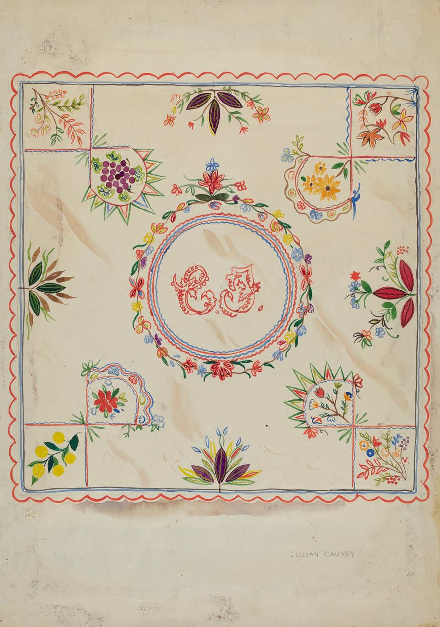 Teppe, c. 1936. av Lillian Causey
