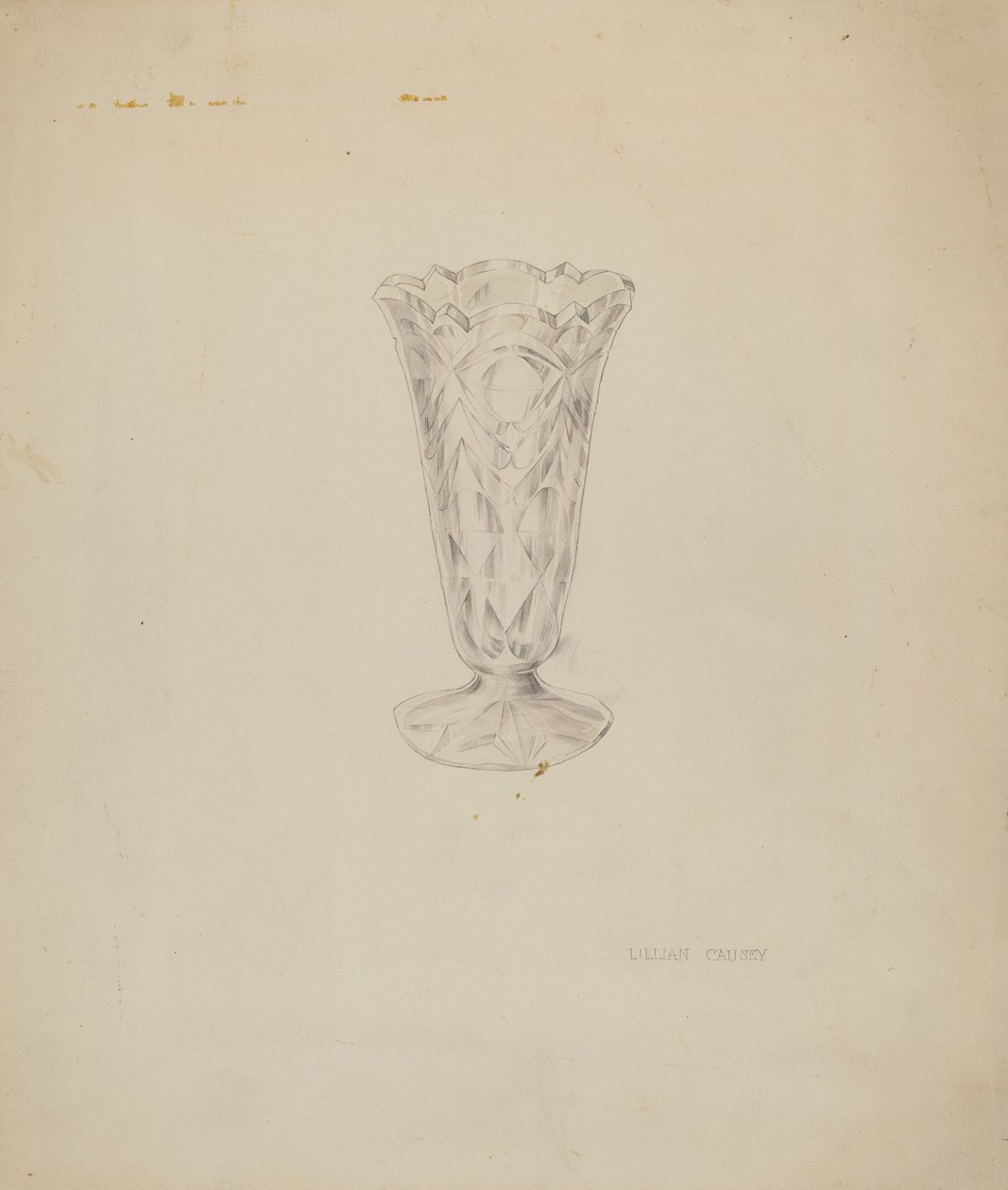 Vase, ca. 1937. av Lillian Causey