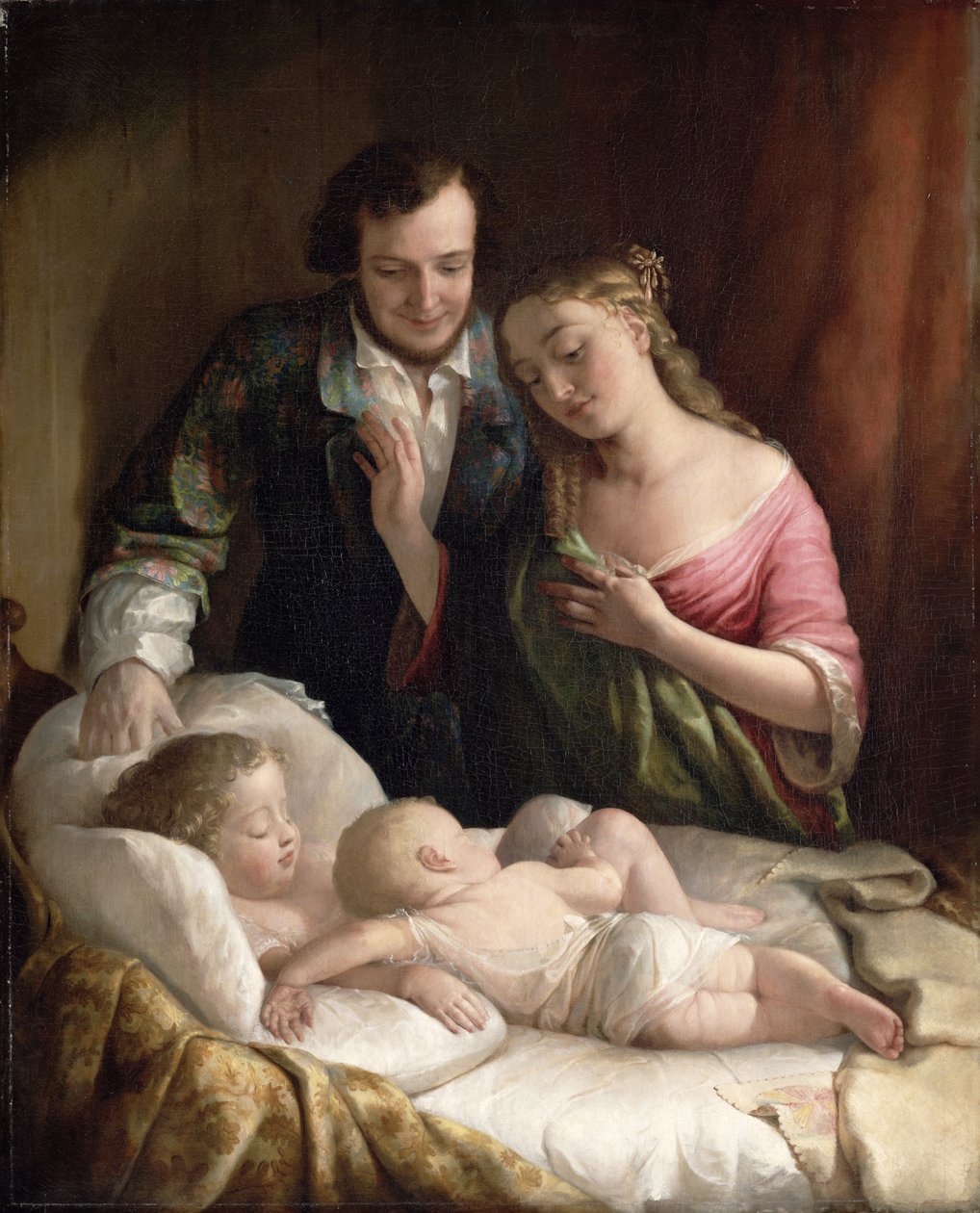Huslig lykke, 1849 av Lilly Martin Spencer