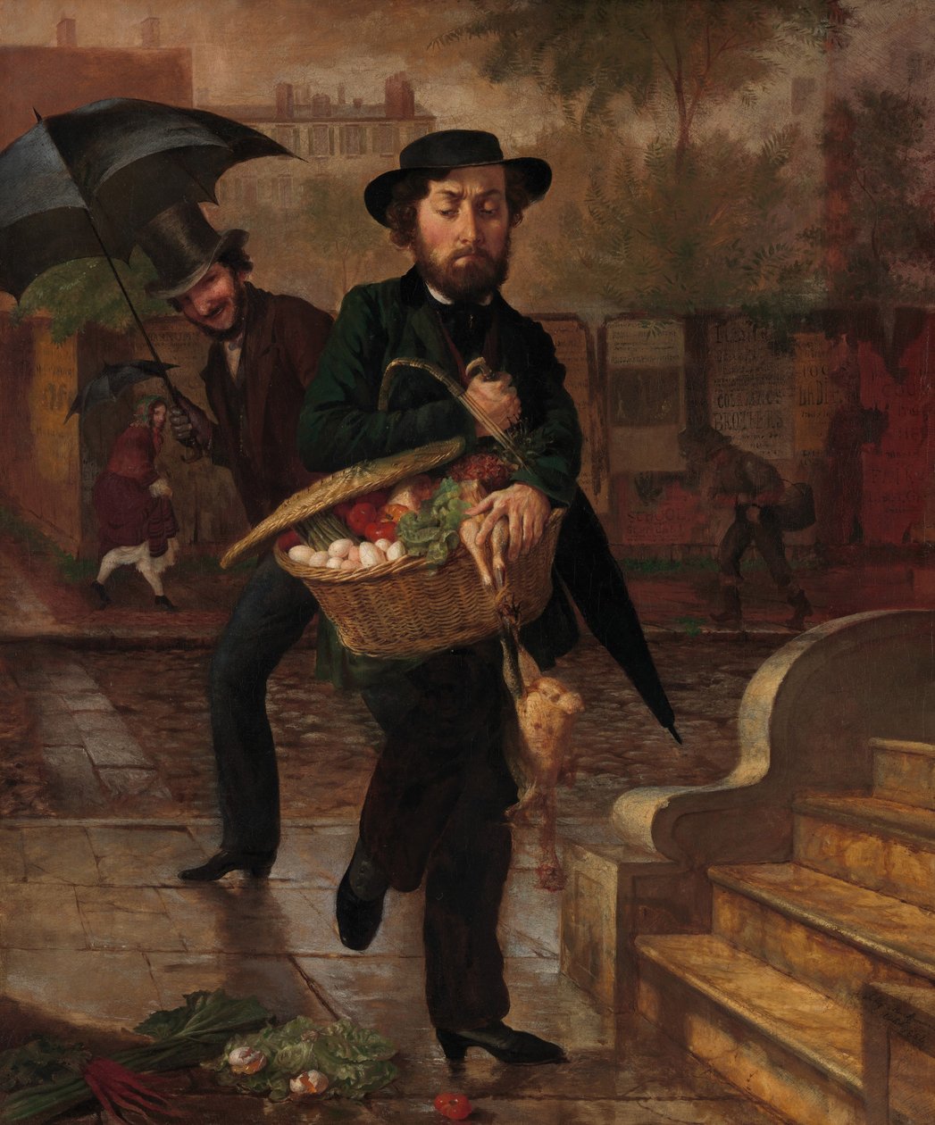 Ung ektemann, første markedsføring, 1854 av Lilly Martin Spencer