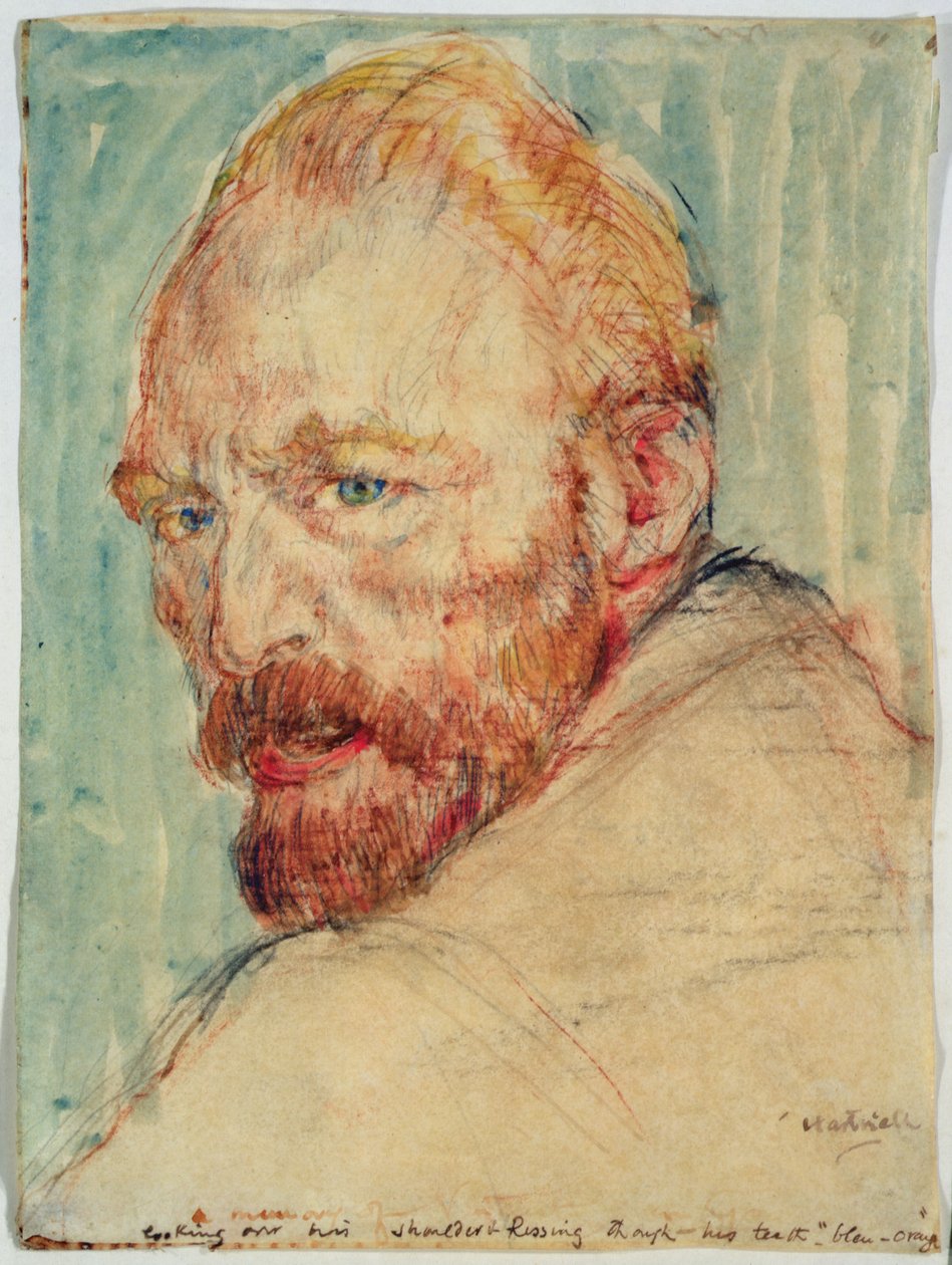 Portrett av Van Gogh (akvarell på papir) av Lily Blatherwick