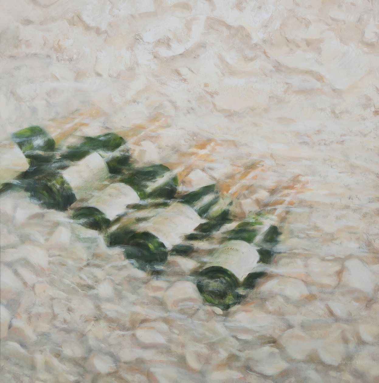 Champagne Cooling, 2012 (akryl på lerret) av Lincoln Seligman